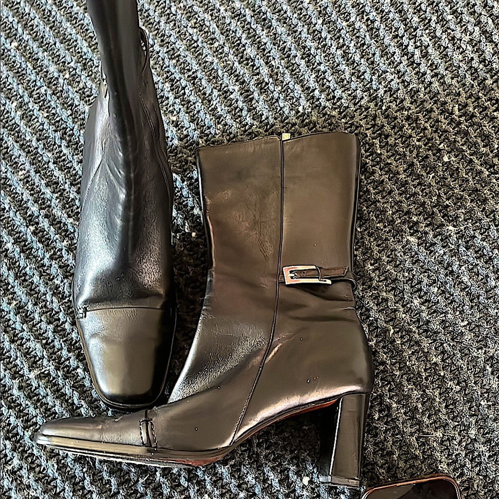 Anne Klein leather boots